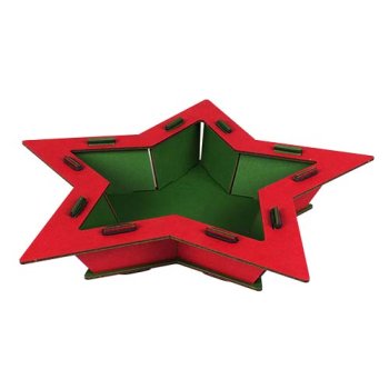 Weihnachtsteller Stern aus Holz online bei WERKHAUS kaufen