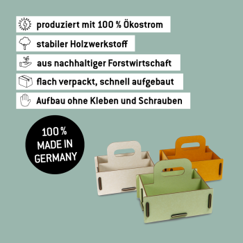 Preview: Tragekiste Mini in drei Farben