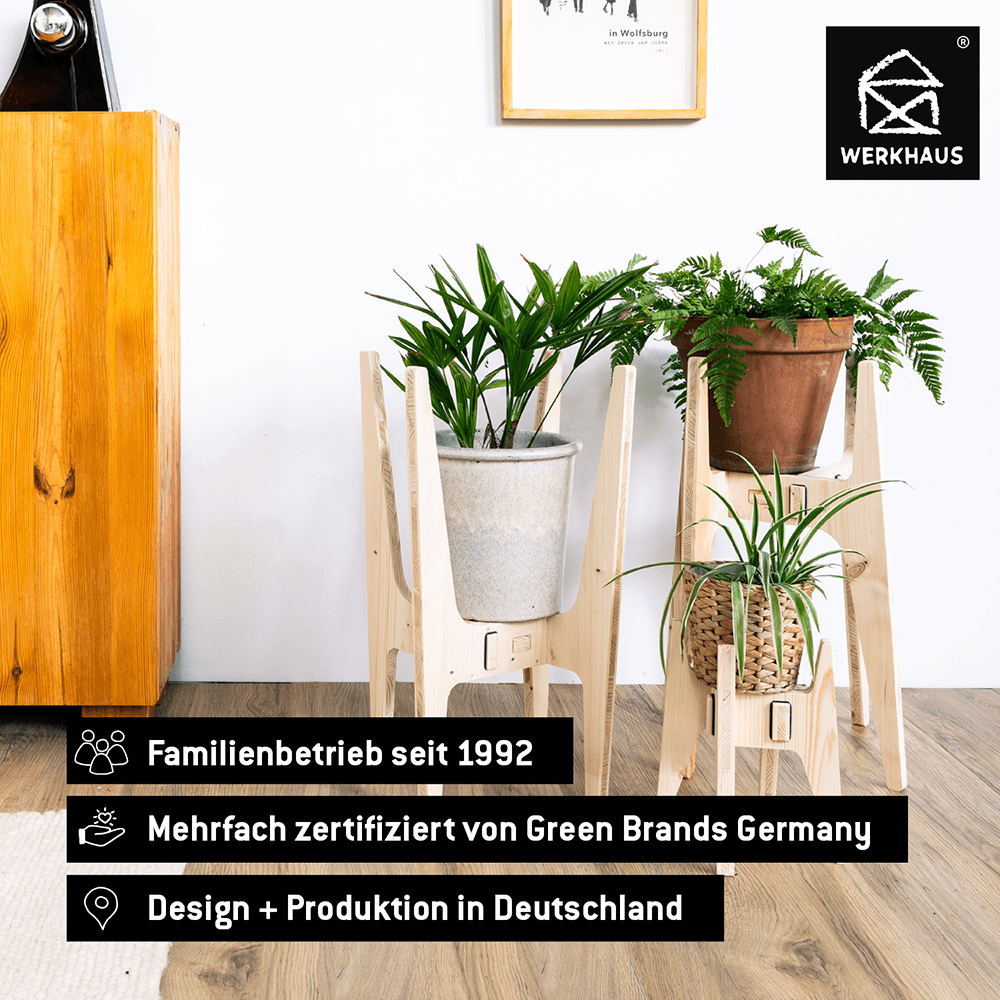 Pflanzenständer aus Holz