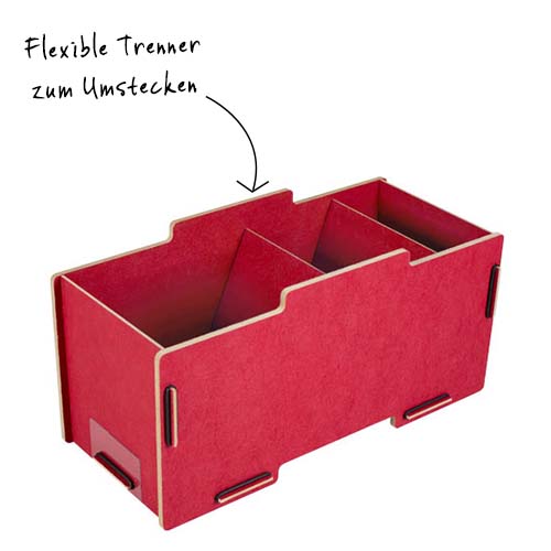 Stapelbare Postkarten-Sortierbox | WERKHAUS GmbH