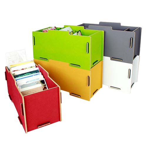 Stapelbare Postkarten-Sortierbox | WERKHAUS GmbH