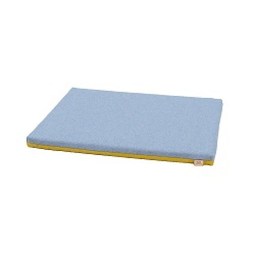 kleines Sitzpolster blau/gelb