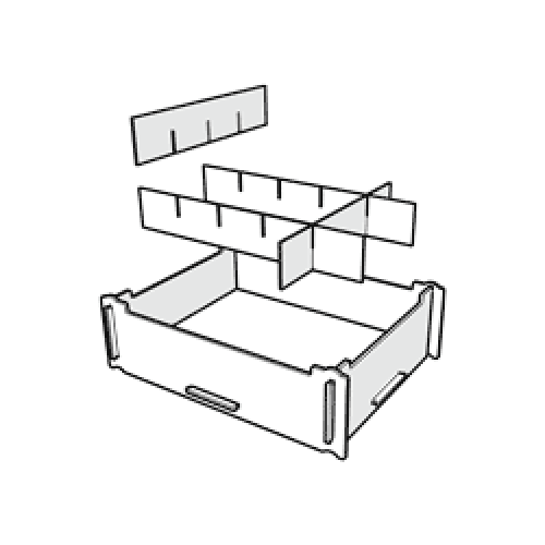 Aufbewahrungsbox klein - Rosen