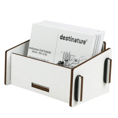 Visitenkartenhalter weiß