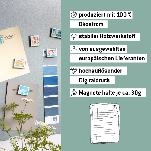 Breifmarken-Magnete von WERKHAUS