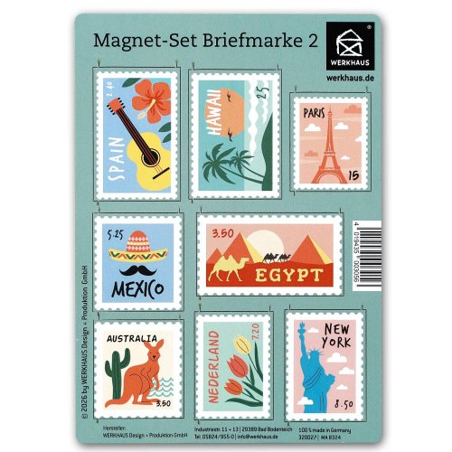 Magnet-Set Briefmarken 2