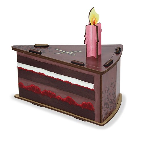 Geschenkbox Schokotorte Kerze