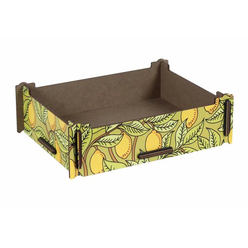 Aufbewahrungsbox mit Zitronenmotiv