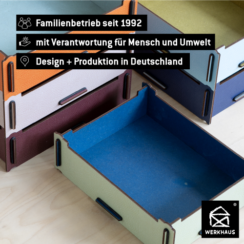 Kleine Aufbewahrungsbox: Design und Produktion in Deutschland