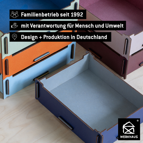 Kleine Aufbewahrungsbox: Design und Produktion in Deutschland