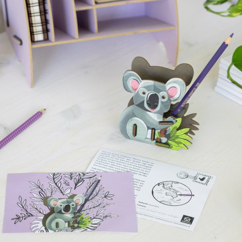 Stiftebuddy Koala Kalle als Schreibtischaccessoire für Kinder und Erwachsene