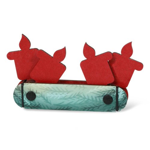 Adventskranz mini Rückansicht