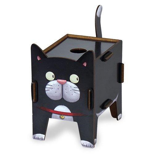 Aufbewahrungsbox für Schätze | Vierbeiner schwarze Katze