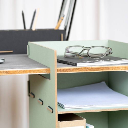 Mehr Stauraum am Schreibtisch