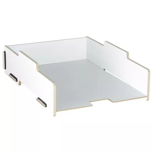 Aktenablage stapelbar weiß