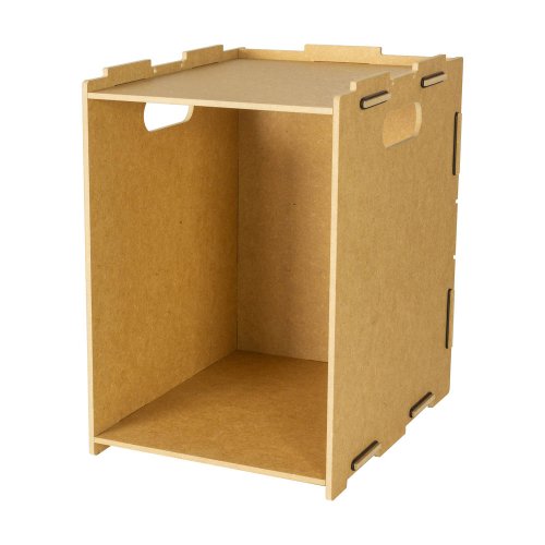 Archivbox stapelbar zum Regal zusammenstellen