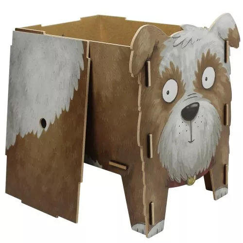 Vierbeiner Hocker Hund geöffnet