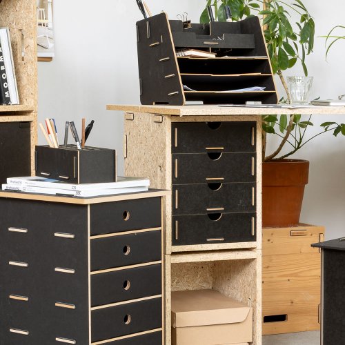 Tafellack Schubladen in einer Werkbox Economy