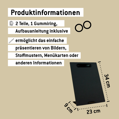 Maße Klemmbrett