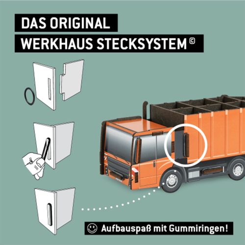 Stiftebox Müllauto mit Stecksystem