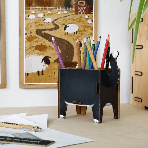 Stiftebox im Katzendesign