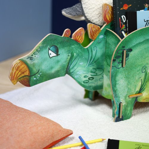 Dino als Aufräumhelfer