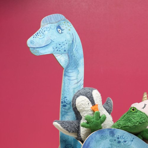Dino-Kiste für Bücher und Spielzeug