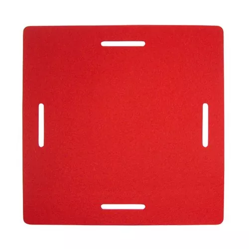 rote Filzauflage für Hocker