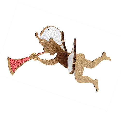 Weihnachtsbaumschmuck Engel mit Trompete von WERKHAUS