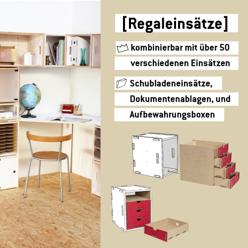 Module für Eck Schreibtisch