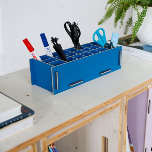 Stiftebox XL Himmelblau
