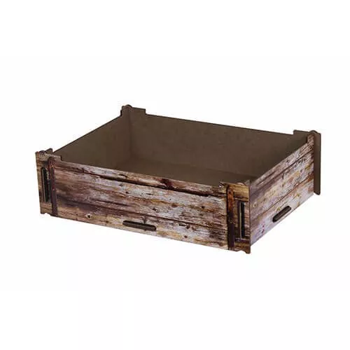 Aufbewahrungsbox, stapelbar mit Holzprint | WERKHAUS