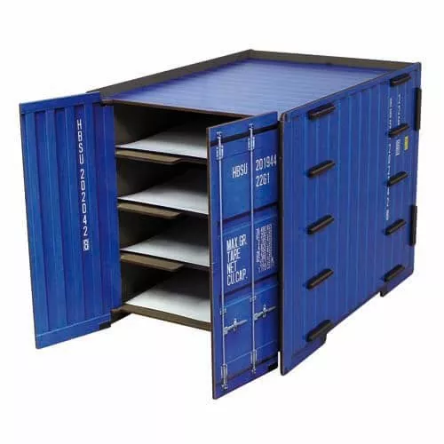 Container Ablage DIN A4 | blau