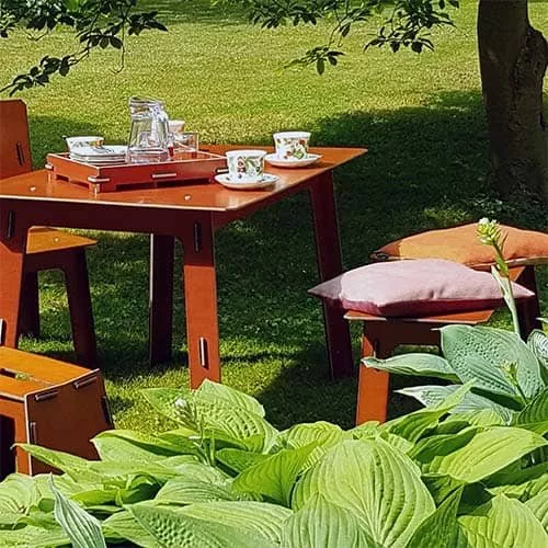 Wetterfester Gartentisch aus Holz | WERKHAUS Onlineshop