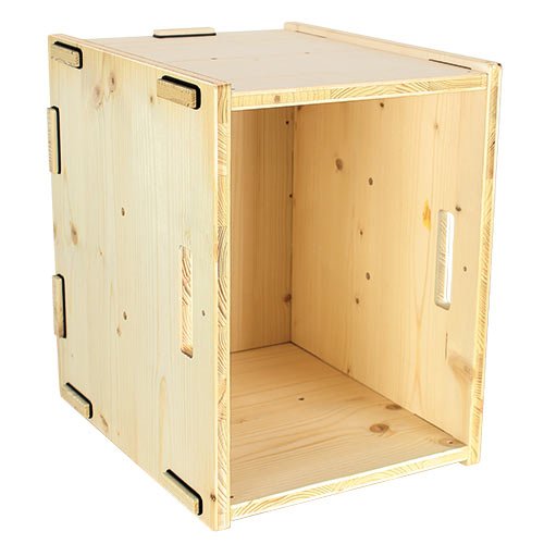Die Holzkiste für modulare und flexible Regale aus Holz | Regalsystem WERKBOX