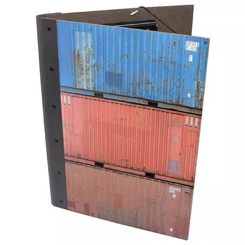 Klemmmappe mit Deckel | Motiv: Container