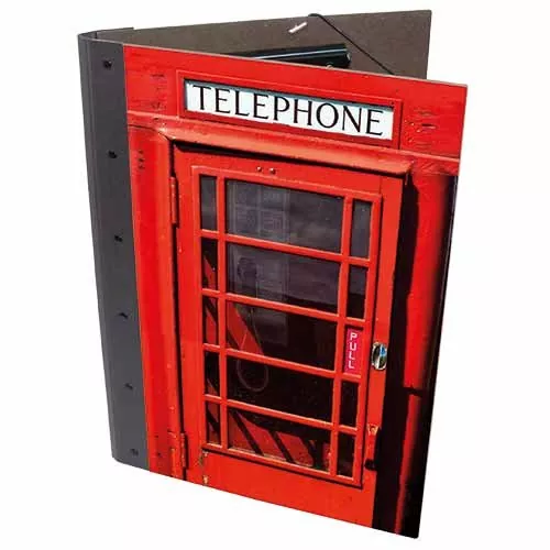 Klemmmappe London Telefonzelle | WERKHAUS