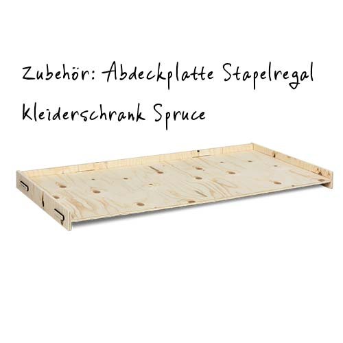 Regalzubehör: Abdeckplatte Kleiderschrank
