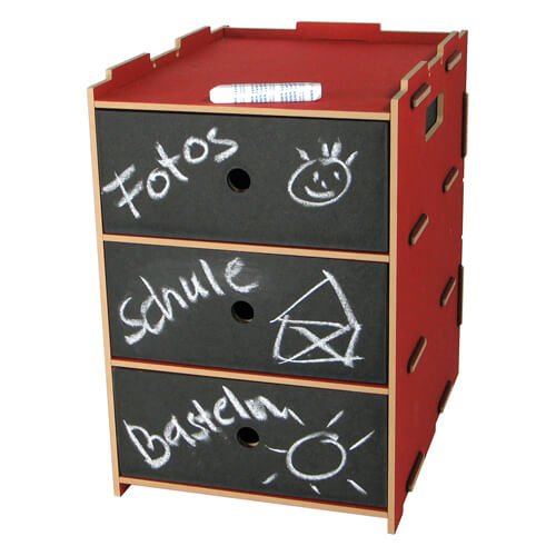 Schubladenbox mit Tafelfront