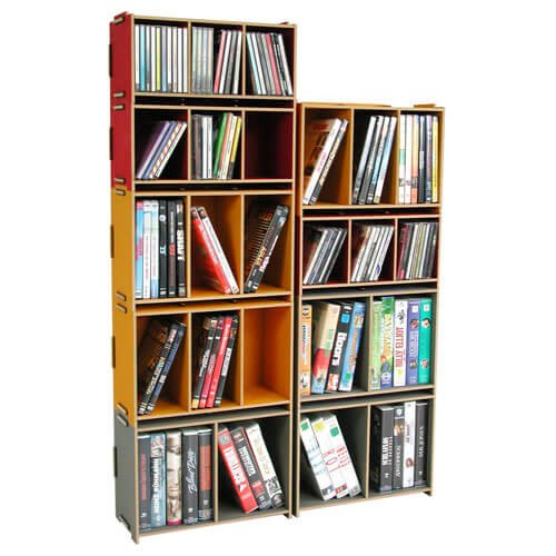 Medienboxen zum kombinieren für CD und DVD