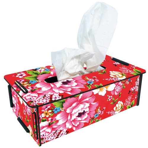 Tissue-Box mit Blumen | WERKHAUS