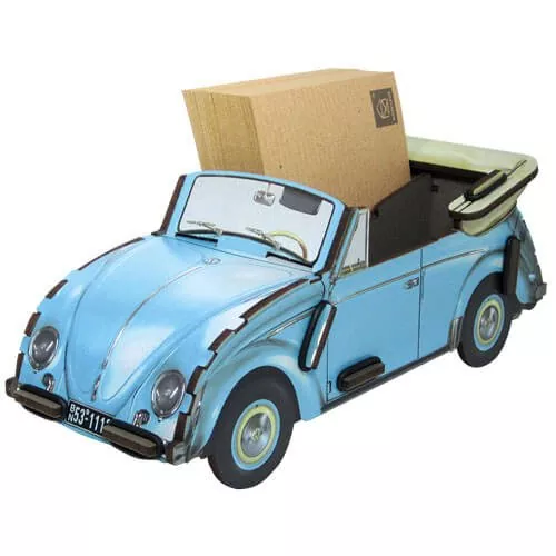 Zettelbox VW Käfer blau | WERKHAUS