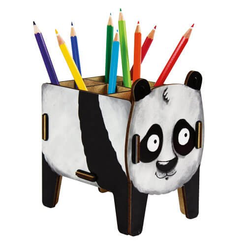 Stiftebox Panda aus Holz | WERKHAUS