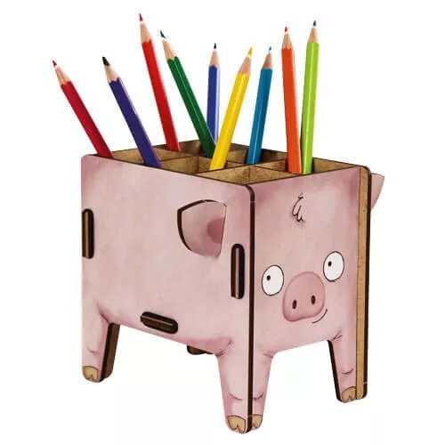 Stiftebox Schwein in rosa | WERKHAUS