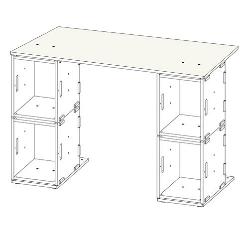 Schreibtisch Komplett-Set mit WERKBOXEN