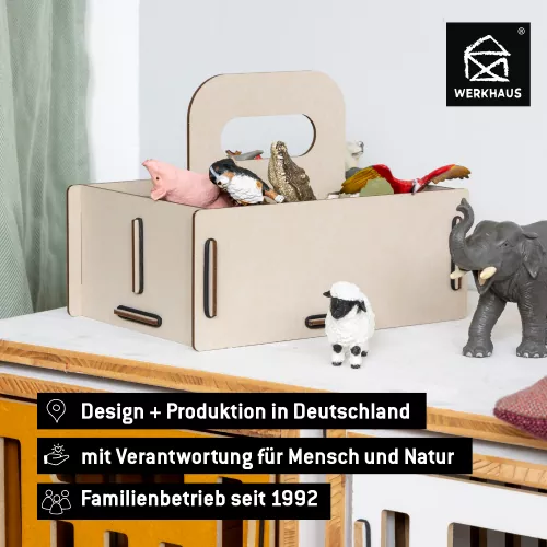 Tragekiste für Spielzeugfiguren