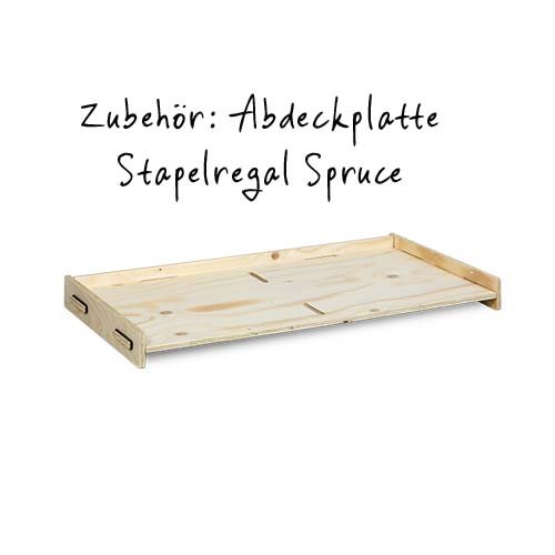 Regal-Abdeckplatte für das Stapelregal Spruce | WERKHAUS