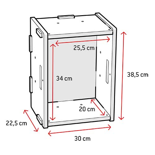 Maße Regalfach für schmale Bücherregale