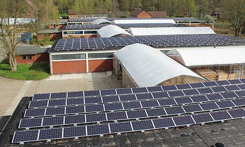 Photovoltaikanlage auf dem Werksgelände von WERKHAUS in Bad Bodenteich