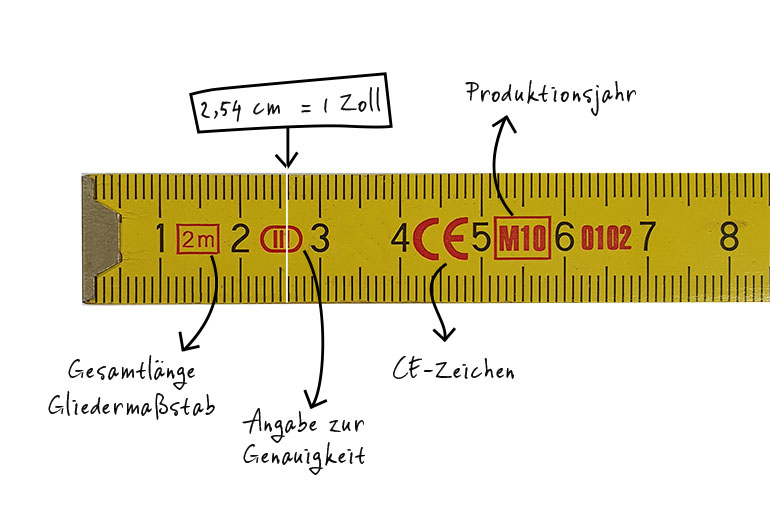 Schlaufuchwissen: Zollstock vs. Gliedermaßstab